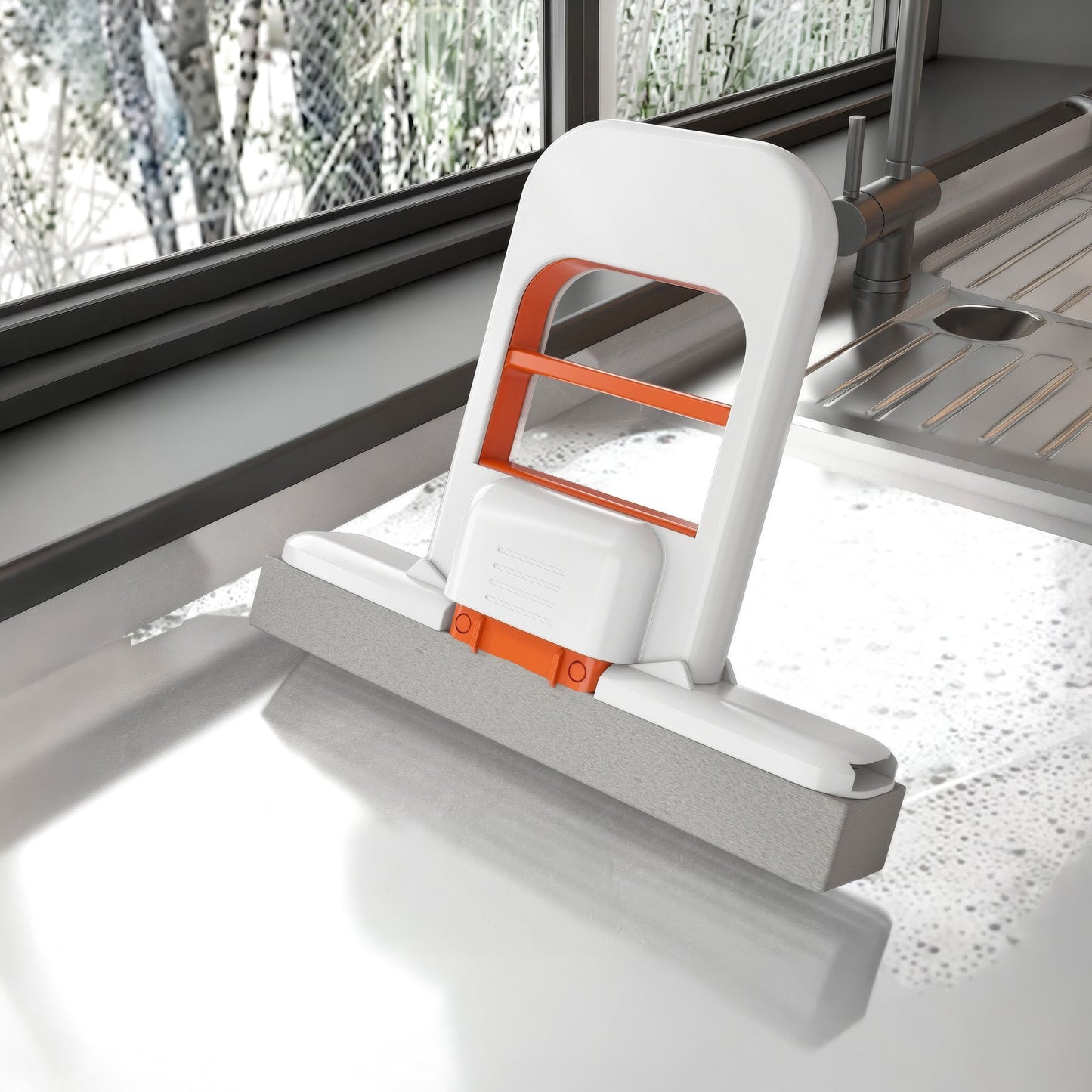 Mini Foldable Mop – Portable Cleaning Sponge Mop